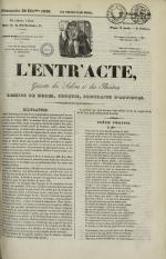 L'Entr'acte lyonnais : journal des théâtres et des salons, N°52, pp. 1