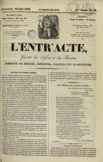 L'Entr'acte lyonnais : journal des théâtres et des salons, N°78, pp. 1