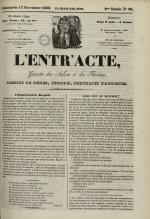 L'Entr'acte lyonnais : journal des théâtres et des salons, N°98, pp. 1