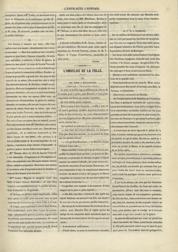 
						Affichage en mode lecture de la page
					