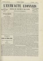 L'Entr'acte lyonnais,  N°1165, pp. 1