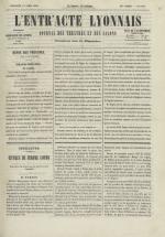 L'Entr'acte lyonnais,  N°1167, pp. 1