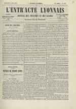 L'Entr'acte lyonnais,  N°1169, pp. 1