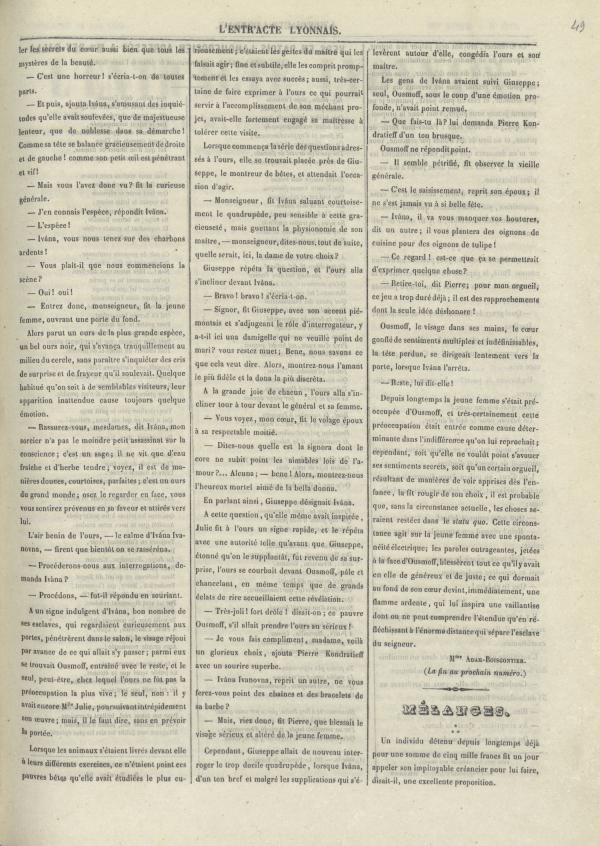 
						Affichage en mode lecture de la page
					