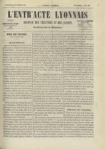 L'Entr'acte lyonnais,  N°1181, pp. 1