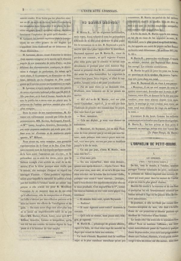 
						Affichage en mode lecture de la page
					