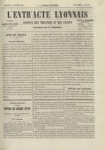 L'Entr'acte lyonnais,  N°1185, pp. 1
