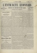 L'Entr'acte lyonnais,  N°1198, pp. 1