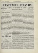 L'Entr'acte lyonnais,  N°1191, pp. 1