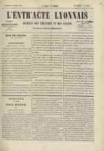 L'Entr'acte lyonnais,  N°1213, pp. 1