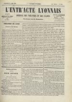L'Entr'acte lyonnais,  N°1214, pp. 1