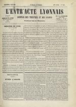 L'Entr'acte lyonnais,  N°1217, pp. 1
