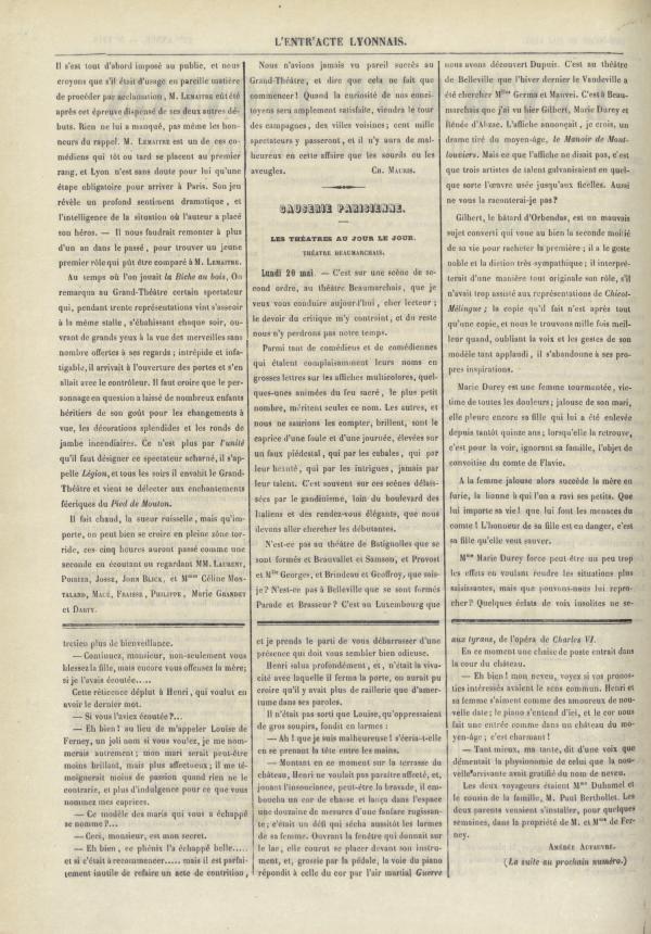 
						Affichage en mode lecture de la page
					