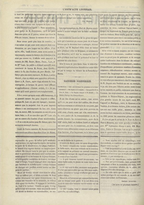 
						Affichage en mode lecture de la page
					