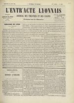 L'Entr'acte lyonnais,  N°1221, pp. 1