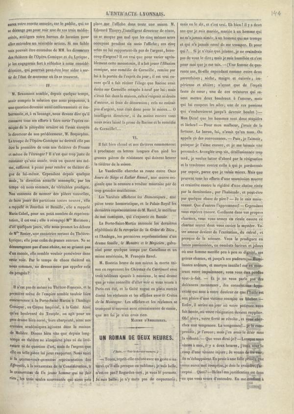 
						Affichage en mode lecture de la page
					