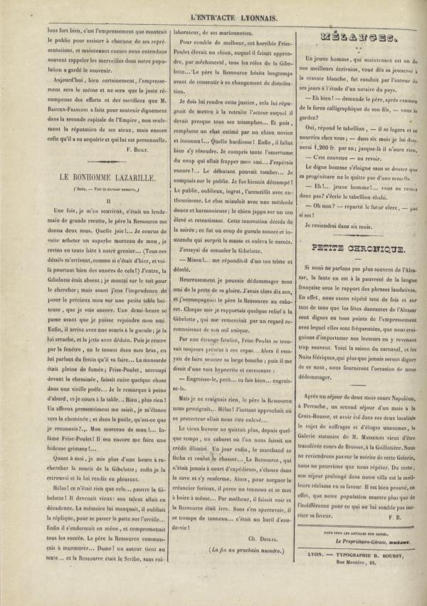 
						Affichage en mode lecture de la page
					