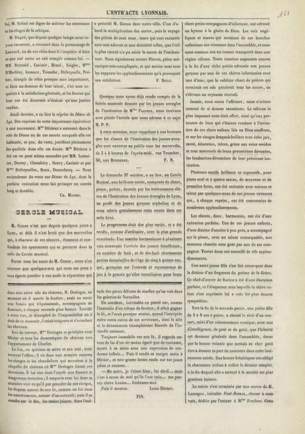 
						Affichage en mode lecture de la page
					