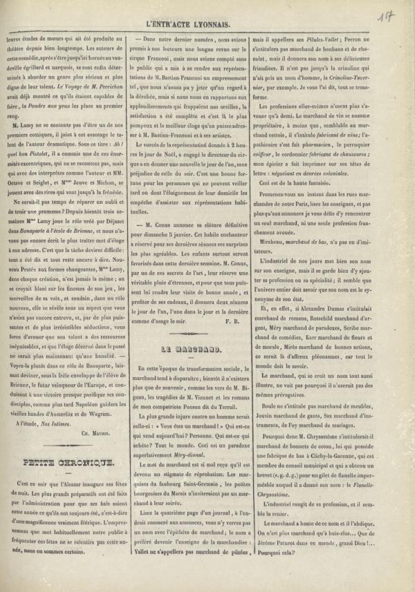 
						Affichage en mode lecture de la page
					