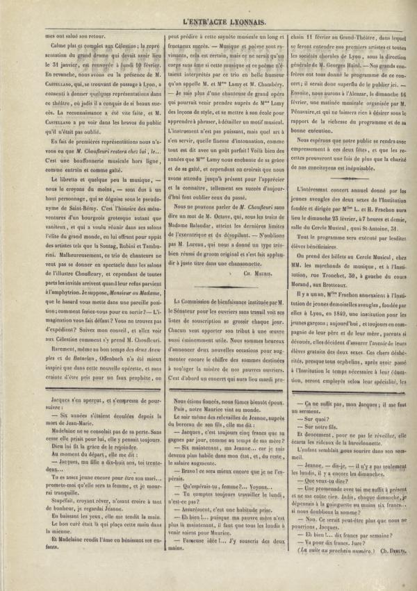 
						Affichage en mode lecture de la page
					