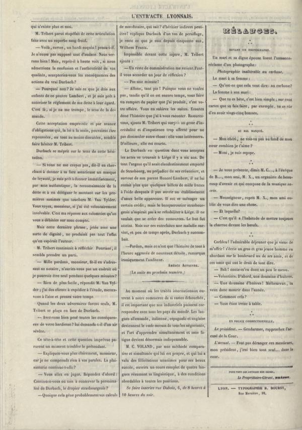 
						Affichage en mode lecture de la page
					