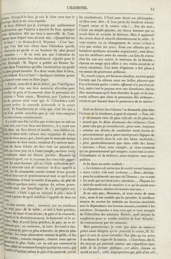 
						Affichage en mode lecture de la page
					