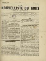 Le Nouvelliste du mois, N°2, pp. 1