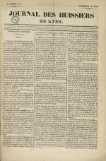Journal des huissiers de Lyon, N°2, pp. 1