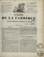 L'Echo de la fabrique, N°26, pp. 1