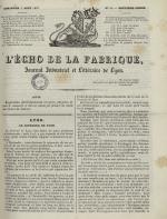 L'Echo de la fabrique, N°41, pp. 1
