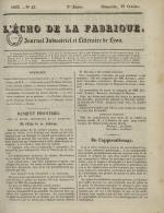 L'Echo de la fabrique, N°43, pp. 1