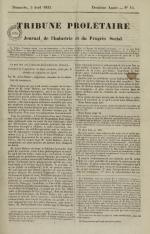 Tribune prolétaire, N°14, pp. 1