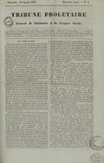 Tribune prolétaire, N°3, pp. 1