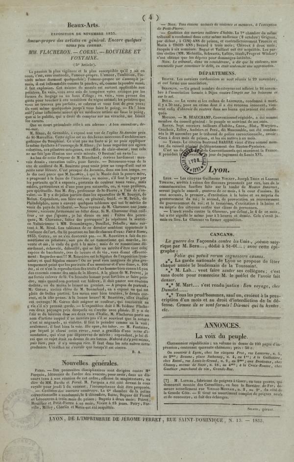 
						Affichage en mode lecture de la page
					