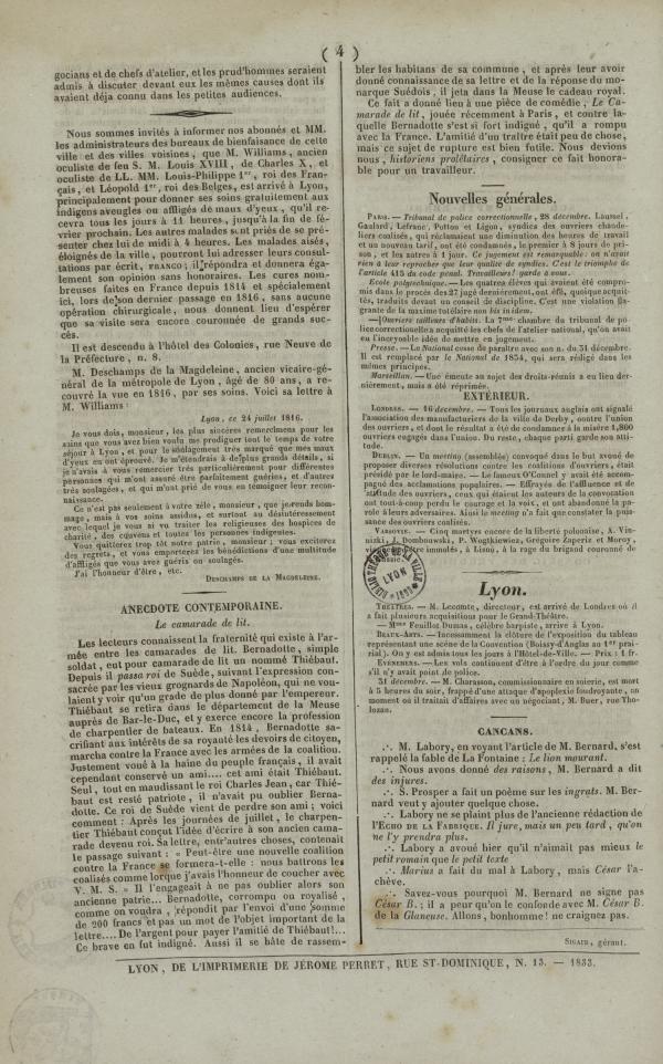 
						Affichage en mode lecture de la page
					