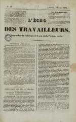 L'Echo des travailleurs, N°23, pp. 1