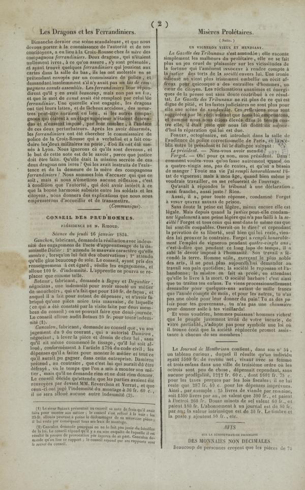 
						Affichage en mode lecture de la page
					