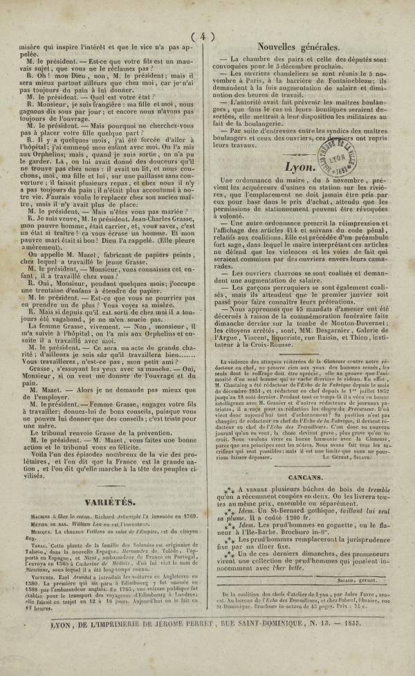 
						Affichage en mode lecture de la page
					