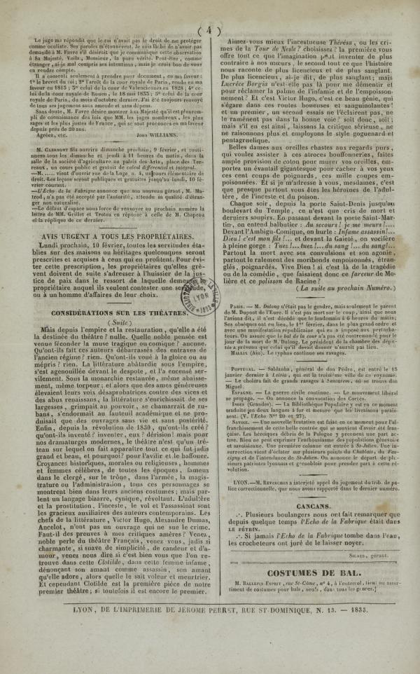 
						Affichage en mode lecture de la page
					