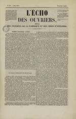 L'Echo des ouvriers, N°23, pp. 1