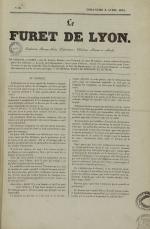 Le Furet de Lyon, N°25, pp. 1