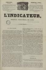 L'Indicateur, N°34, pp. 1