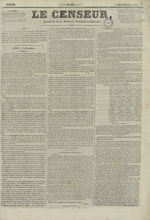 Le Censeur : journal de Lyon, politique, industriel et littéraire, N°18, pp. 1