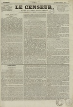 Le Censeur : journal de Lyon, politique, industriel et littéraire, N°20