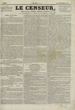 Le Censeur : journal de Lyon, politique, industriel et littéraire, N°23