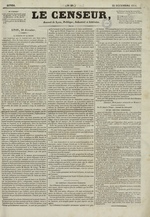 Le Censeur : journal de Lyon, politique, industriel et littéraire, N°29