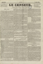 Le Censeur : journal de Lyon, politique, industriel et littéraire, N°107