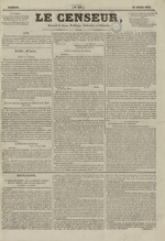 Le Censeur : journal de Lyon, politique, industriel et littéraire, N°109
