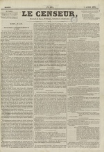 Le Censeur : journal de Lyon, politique, industriel et littéraire, N°109