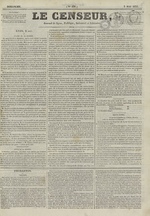 Le Censeur : journal de Lyon, politique, industriel et littéraire, N°130, pp. 1
